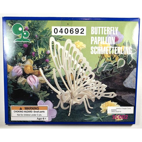 Embrace the Beauty of Nature with Butterfly 040692 Puzzle/Model Kit - vn - Picture 1 of 2